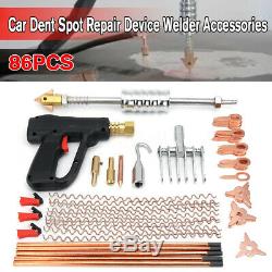 78/86Pcs Car Body Dent Welder Puller Spot Repair Device Welding Gun Slide Hammer