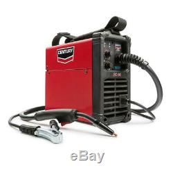 90 amp fc90 flux core wire feed welder and gun, 120v century portable welding