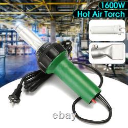 AC220V 1600W Hot Air Torch Plastic Welding Heat Gun Pistol PVC Vinyl Welder Tool