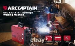 ARCCAPTAIN 3 in 1 130A MIG Welder, MIG Welder/Lift TIG/Stick Welding Machine USA