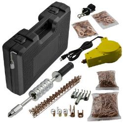 AUTO BODY STUD WELDER GUN AND SLIDE HAMMER DENT REPAIR KIT with Studs & Weld Tips