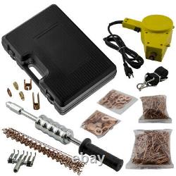 AUTO BODY STUD WELDER GUN AND SLIDE HAMMER DENT REPAIR KIT with Studs & Weld Tips