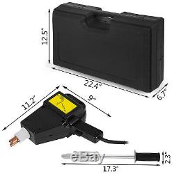 AUTO BODY STUD WELDER GUN AND SLIDE HAMMER DENT REPAIR KIT with Studs & Weld Tips