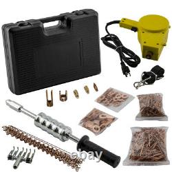 AUTO BODY STUD WELDER GUN AND SLIDE HAMMER DENT REPAIR KIT with Studs & Weld Tips