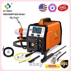 Alu MIG Welder &Tig Gun, 110V/ 220V 200A Welding Machine TIG/MMA Gasless/Gas US