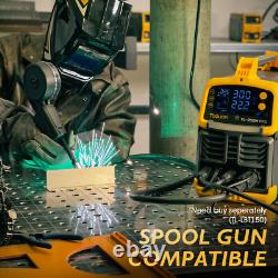 Aluminum MIG Welder 250A 110V/220V Gas/Gasless Flux MIG/Lift TIG/Stick Spool Gun