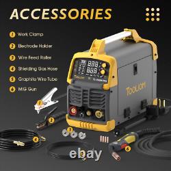 Aluminum MIG Welder 250A 110V/220V Gas/Gasless Flux MIG/Lift TIG/Stick Spool Gun