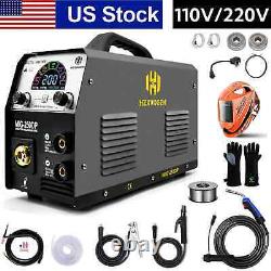 Aluminum MIG Welder +TIG Gun&Mask&Gloves MMA MIG Gas Gasless Welding Machine Set