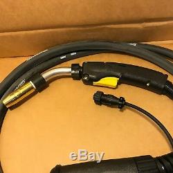 Bernard Industrial Mig Welding Gun F/ Miller Welder 10' Cable 200 Amp Q2010ab1em