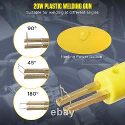 Bumper Repair Plastic Welder Kit Hot Stapler Plastic Welding Gun +700PCs Staples