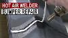 Bumper Repair With Hot Air Plastic Welder