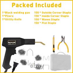 Car Bumper Plastic Welder Gun Tool For Fender Repair Dashboard Rings 600 Staples