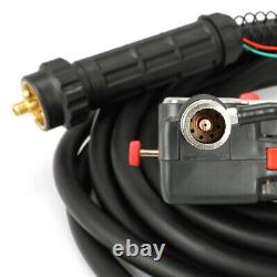DC24V 33Ft(10m) Toothed MIG Spool Gun Wire Feed Aluminum Welder Torch New
