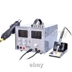 Digital Welding Hot Air Iron Gun Rework Soldering Station Welder+DC Power Supply