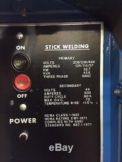 ERICO ESS-1500 Stud/stick DC Welder, Gun and 60 Leads And Extras 1,800 amp 44V