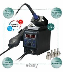 Electric Soldering Station Heat Welding Gun Hot Air Iron Gun Desoldering Welder