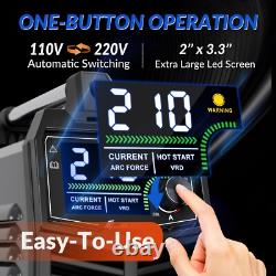 GZ GUOZHI 210A Stick Welder, 110/220V LED Welder Machine, with All Welding Rods