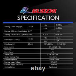 GZ GUOZHI 210A Stick Welder, 110/220V LED Welder Machine, with All Welding Rods