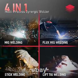 Gas/Gasless MIG Welder, Synergic Control 110/220V 160Amp Welding machine
