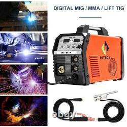 HITBOX 4-IN-1 MIG Welding Machine 220V Invente MMA ARC Lift TIG Welder Torch Gun