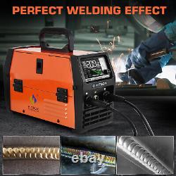 HITBOX 4in1 MIG Welder Gasless 110V/220V 140Amp ARC Lift TIG Spool Gun Inverter