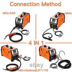 HITBOX 5IN1 200A MIG Welder Lift TIG MMA Gas Gasless 110V/220V Welding Machine