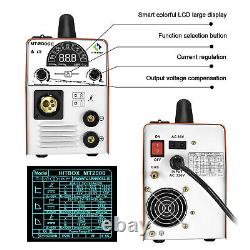 HITBOX MIG Welder Flux Core Wire 110&220V GaslessGas ARC TIG Weld Machin&TIG GUN