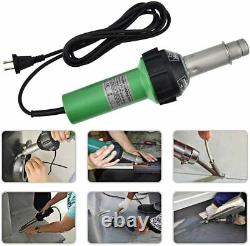 HUKOER 1600W Handheld Plastic Welder, Hot Air Gun Vinyl Welding Heat Gun, Floorin