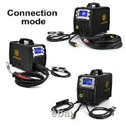 HZXVOGEN 200A MIG Welder MIG TIG ARC Stick Welding Machine + Spool Gun Tig Torch