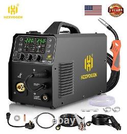 HZXVOGEN 6 in 1 MIG Welder 200A Aluminum Welding- Machine 110/220V IGBT Inverter