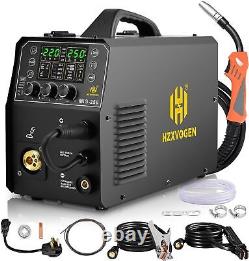 HZXVOGEN 6 in 1 MIG Welder 200A Aluminum Welding- Machine 110/220V IGBT Inverter