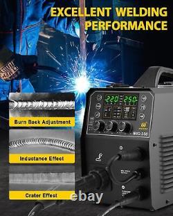 HZXVOGEN 6 in 1 MIG Welder 200A Aluminum Welding- Machine 110/220V IGBT Inverter