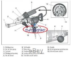 Handheld Plastic Extrusion Welding Machine Extruder Welder Gun Booster EX2 220V