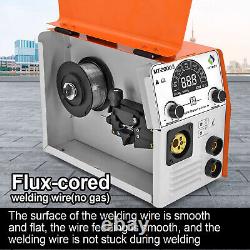 High Quality MIG Welder FluxCore Wire Gasless Gas ARC TIG Weld Machine &TIG GUN