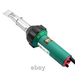 Hot Air Plastic Welder 1600W PVC TPO Vinyl Heat Gun Torch & 9 Accessories