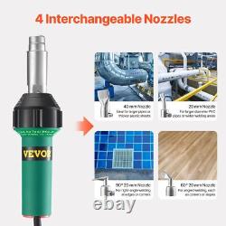 Hot Air Plastic Welder 1600W PVC TPO Vinyl Heat Gun Torch & 9 Accessories