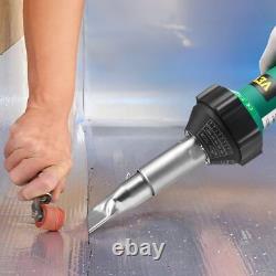 Hot Air Plastic Welder 1600W PVC TPO Vinyl Heat Gun Torch & 9 Accessories