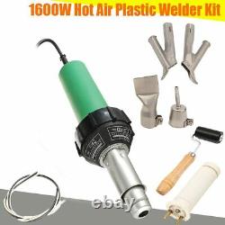 Hot Air Torch Plastic Welding Gun Heat Welder Tool + Nozzles Roller 1600W 220V