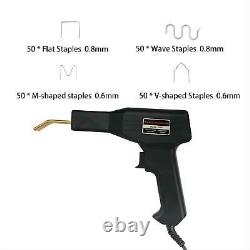 Hot Handy Stapler Welding Machine Gun Kit +200 Wires Plastic Repair Car Bumper