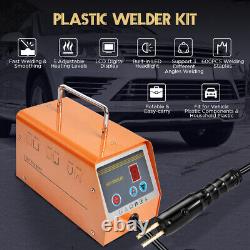 Hot Stapler Car Bumper Fender Welder Gun Plastic Welding Repair Kit +600 Staples