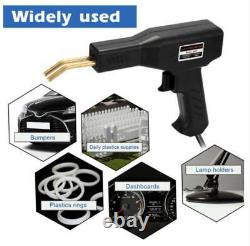 Hot Stapler Plastic Welding Car Bumper Repair Welder Gun Kit With200 Staples Black