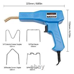 Hot Stapler Plastic Welding Car Bumper Repair Welder Gun Kit With200 Staples Blue