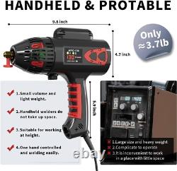 Industrial-Grade 130Amp Handheld Welder with Toolbox Perfect for All Tasks