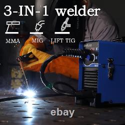 Inverter Gasless Welder with Welding Gun 110/220V Flux Core Welder Mig/Lift Tig