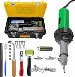 KKTECT 1600W Plastic Welder Welding Tool Hot Air Gun 20- 600 Variable