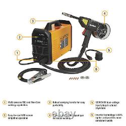 Klutch Dual-Voltage 180 Amp MIG/Flux-Core Multi-Process Welder with Inverter