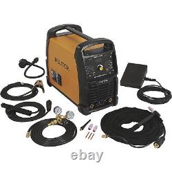 Klutch Dual-Voltage 200 Amp AC/DC TIG/Stick Welder with Inverter Technology