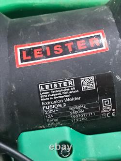 Leister Fusion 2 Heat Gun Extrusion Plastic Welder Welding HDPE Fabrication TPO