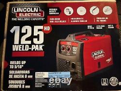 Lincoln Electric 125HD WELD pak Flux cored magnum 100L Gun wire WELDER K2513-1