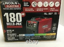 Lincoln Electric 180HD Weld-Pak Wire Feed Welder 230V with Magnum 100L Gun